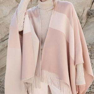 Sofia & Kyo woven scarfigan with fringe